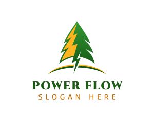 Pine Tree Power Plant logo design