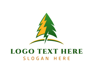 Voltage - Pine Tree Power Plant logo design