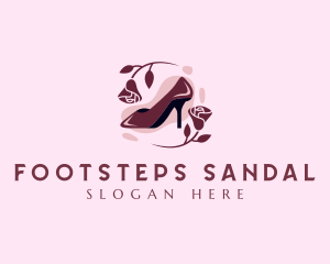 Flower Stilettos Fashion logo design