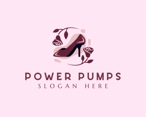 Pumps - Flower Stilettos Fashion logo design