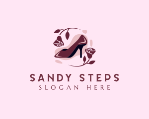 Flower Stilettos Fashion logo design