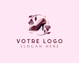 Pumps - Flower Stilettos Fashion logo design