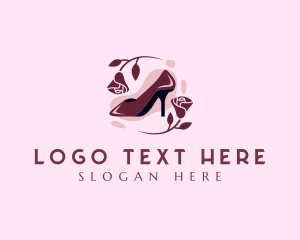 Pumps - Flower Stilettos Fashion logo design