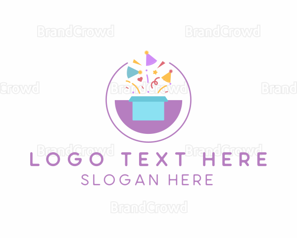 Gift Box Confetti Logo