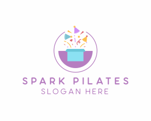 Gift Box Confetti Logo