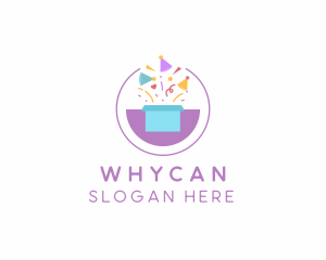 Gift Box Confetti Logo