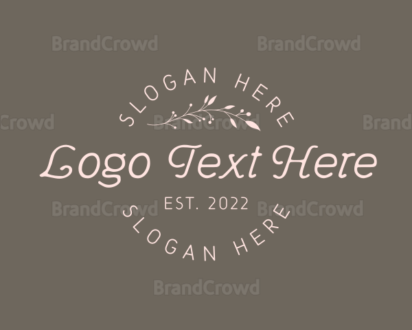 Elegant Wedding Wordmark Logo