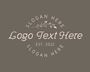 Eco - Elegant Wedding Wordmark logo design