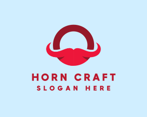 Horns - Bull Horns Ring logo design