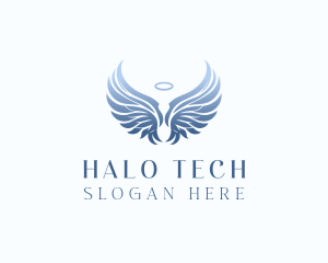 Angel Wings Halo logo design