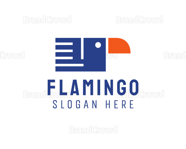 Geometric Bird Document Logo