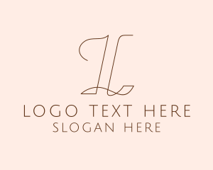 Letter L - Startup Cursive Letter L logo design