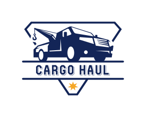 Trucking Freight Vehicle logo design