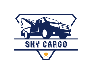 Trucking Freight Vehicle logo design