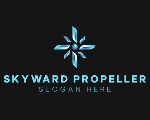 Cooling Fan Propeller logo design