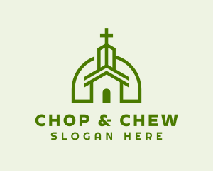 Fellowship - Green Cross Religion logo design