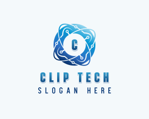 Cyber Tech Circuit logo design