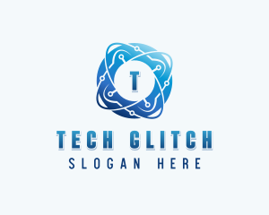 Cyber Tech Circuit logo design