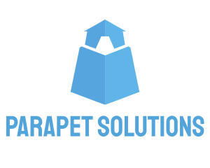 Parapet - Light Blue Tower logo design