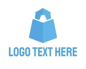Tent - Light Blue Tower logo design