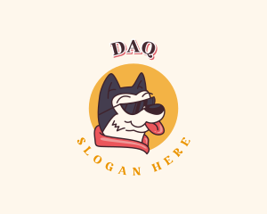 Tounge - Cool Dog Sunglasses logo design