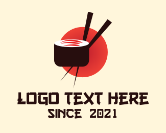 Japanese Sushi Restaurant Logo