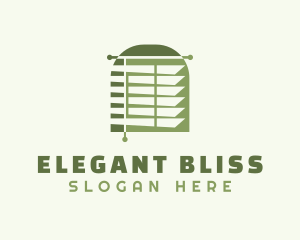 Furnishing - Green Blinds Jalousie logo design