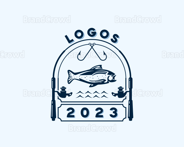 Bait Hook Fishing Logo