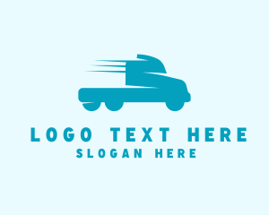 Logistics - Fast Trailer Truck logo design