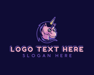 Pride - Unicorn Sunglasses Mascot logo design