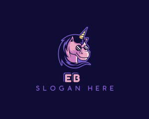 Fairy Tale - Unicorn Sunglasses Mascot logo design