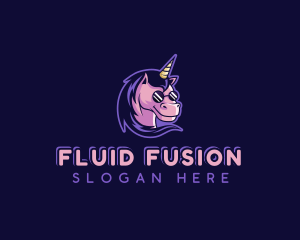 Unicorn Sunglasses Mascot logo design