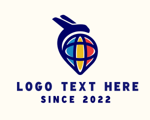 Tracking - Global Travel Location Pin logo design