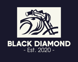Black - Riding Motorbike Gang logo design