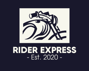 Rider - Riding Motorbike Gang logo design