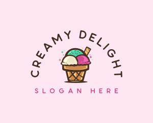 Yogurt - Ice Cream Cup Dessert logo design