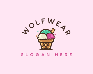 Dessert - Ice Cream Cup Dessert logo design