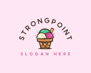 Dessert - Ice Cream Cup Dessert logo design