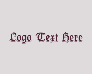 Western - Gothic Tattoo Business logo design