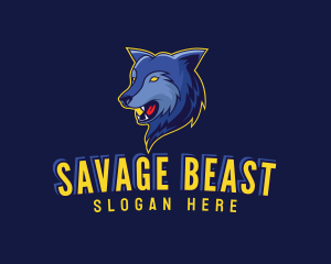 Beast Wolf Alpha logo design