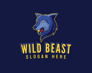 Beast Wolf Alpha logo design