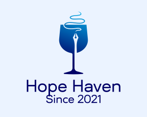 Wine Store - Wine Glass Publisher logo design