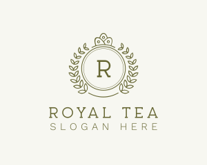 Royal Crown Wreath logo design