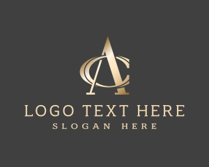 Investor - Metallic Luxury Brand logo design