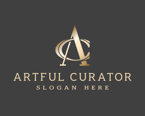 Metallic Luxury Brand logo design