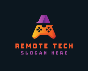 Remote - Orange Game Controller A logo design