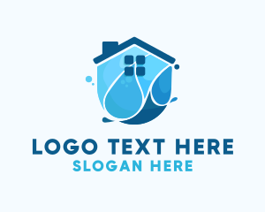 Disinfectant - House Cleaning Sanitation logo design