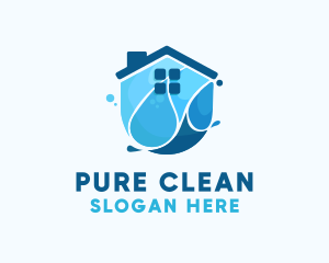 House Cleaning Sanitation logo design