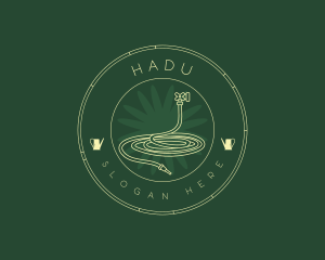 Emblem - Watering Garden Hose logo design