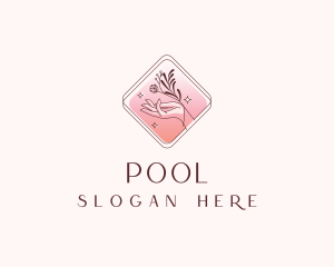 Natural - Floral Hand Spa logo design